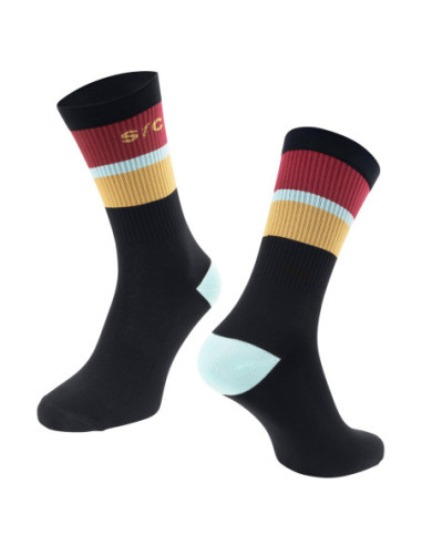 MEIAS FORCE STRIPE LONG PRETO