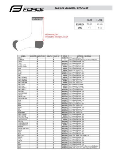 MEDIAS FORCE STRIPE LONG NEGRO