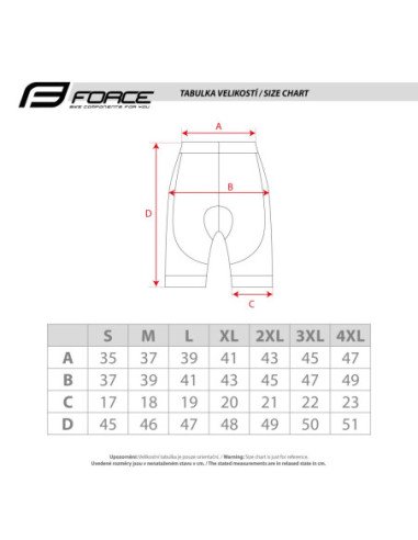  Calções FORCE COMFORT to waist with pad PRETO
