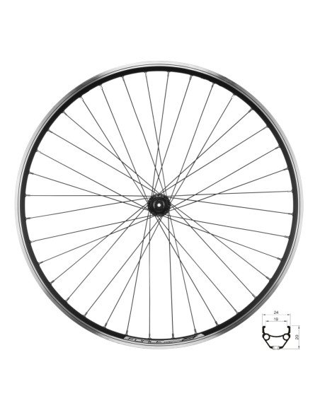 RODA DA FRENTE FORCE CLASSIC 559X19 "V" HBTX500 36SH