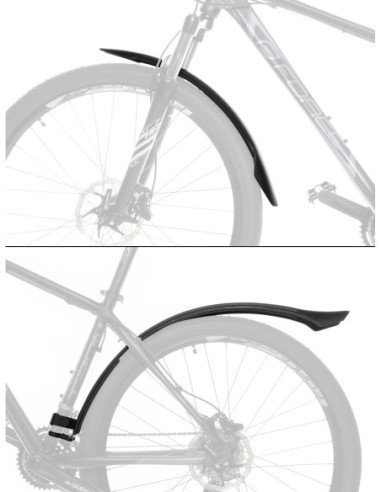 GARDE-BOUE FORCE GRAND, 24"-29" PLASTIC, NOIR