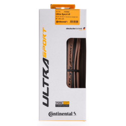 Le Pneu Continental UltraSport 3 - 28mm NOIR-MARRON