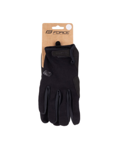 GLOVES FORCE MTB MOUNT BLACK