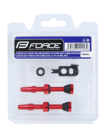  Válvula Tubeless Force VERMELHO