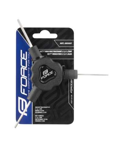 CHAVE Y FORCE 2/2.5/3MM PRETO