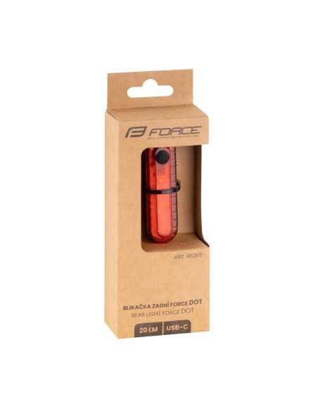 REAR LIGHT FORCE DOT 20LM 5X LED USB