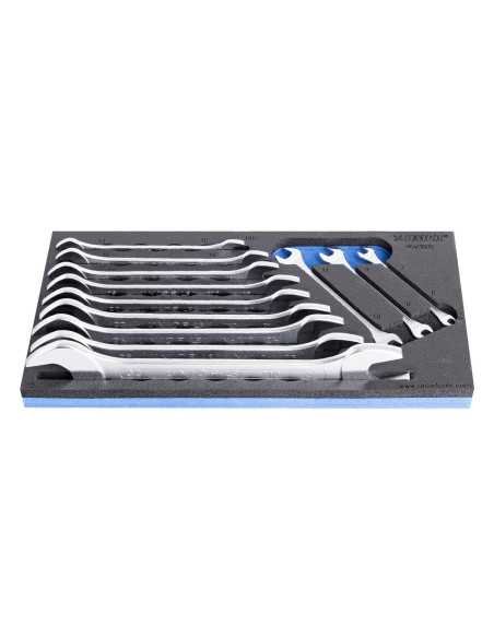 SET OF OPEN END WRENCHES IN SOS TOOL TRAY