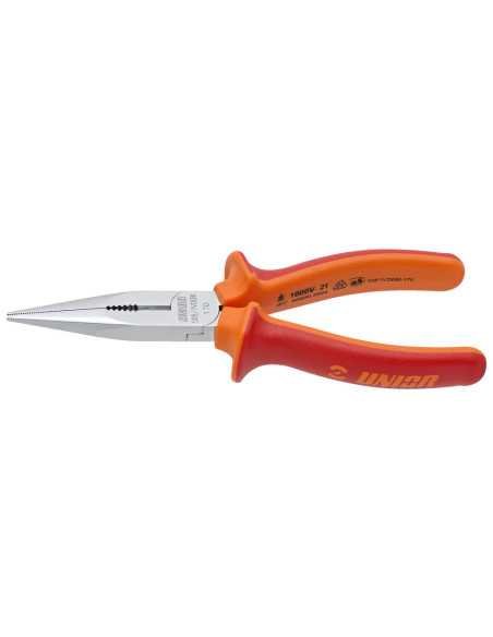 LONG NOSE PLIERS WITH SIDE CUTTER AND PIPE GRIP STRAIGHT 200MM