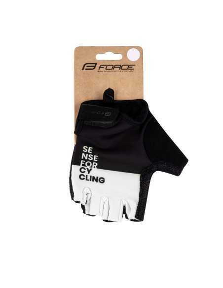 LUVAS FORCE FINE PRETO-BRANCO