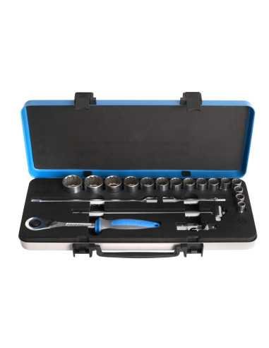 SOCKET SET 1/2 IN METAL BOX