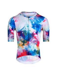 JERSEY FORCE CRAZY SHORT SL AZUL-ROJO