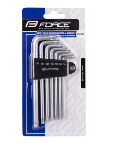 Conjunto de 7 chaves torx FORCE T10-40