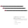 CORRENTE PC XX1 EAGLE PRETA 126 ELOS 12 VELOC.