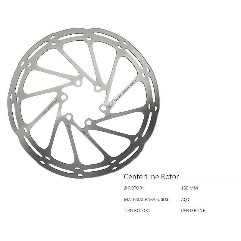 DISCO CENTERLINE 160MM ROUNDED