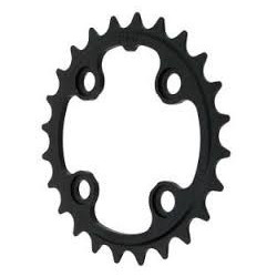 PRATO PEDALEIRO MTB 26D 64 BCD 3MM ALUMINIO PRETO