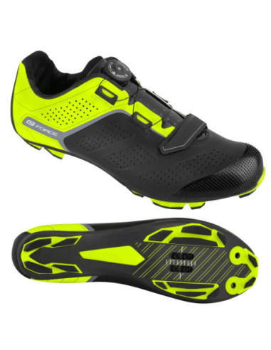 Sapatos FORCE MTB CARBON DEVIL PRO AMARELO