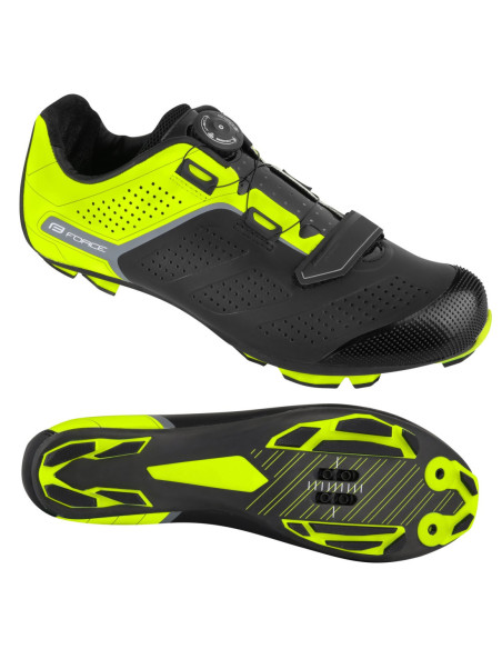 Sapatos FORCE MTB CARBON DEVIL PRO AMARELO