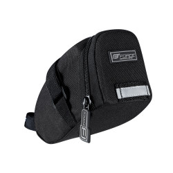 Seat bag FORCE ZIP velcro, black M