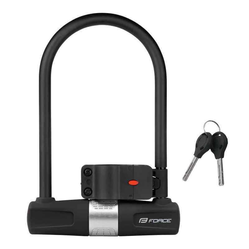Candado FORCE con soporte 11,5cm X 18,9cm negro