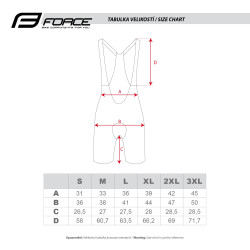 Shorts FORCE ACTION with pad black