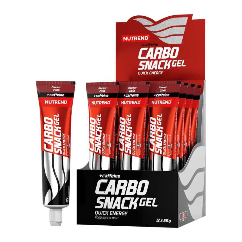 NUTREND CarboSnack Snack Gel + Cafeína - 12x50g