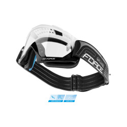 Lunettes F GRIME DOWNHILL blanc-noir