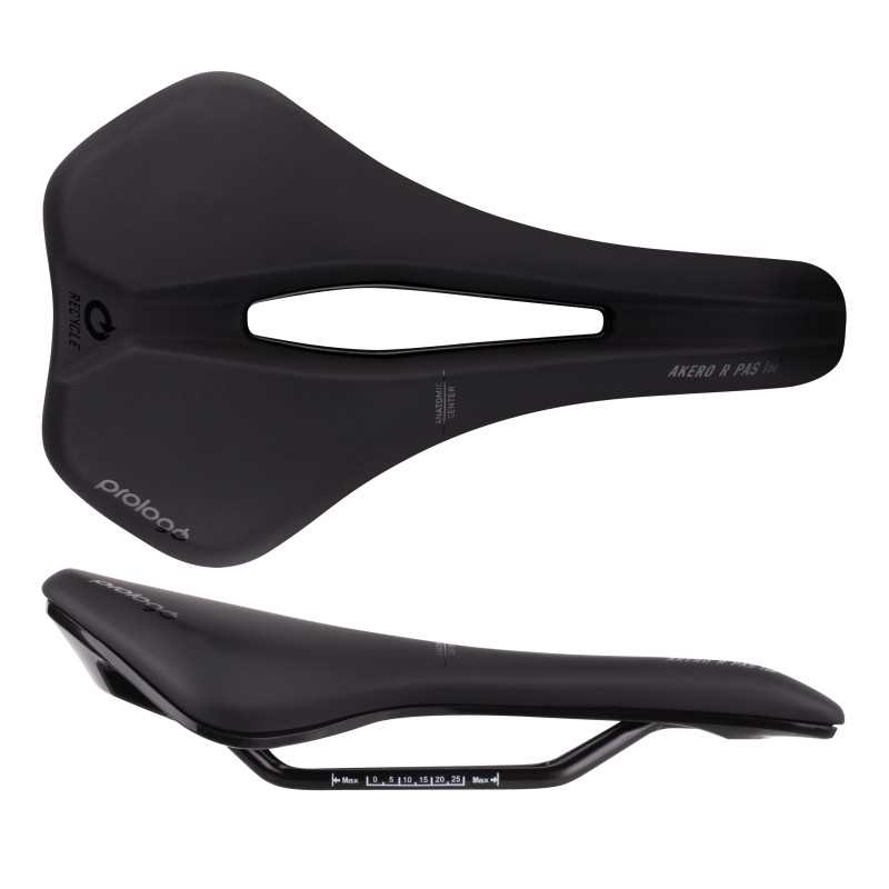 Saddle PROLOGO AKERO R PAS RECYCLED STEEL 160 blk