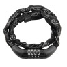 Cadeado código FORCE CHAIN 120cm/4mm Preto