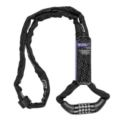 Lock FORCE CHAIN code 120cm/4mm Black