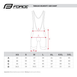 Shorts FORCE F B51 BLACK-RED