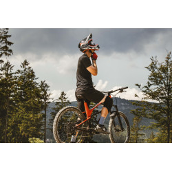 Helmet FORCE TIGER downhill black-red-white