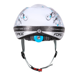 Casque enfant FORCE FUN STRIPES BLANC-GRIS-BLEU