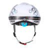 Child helmet FORCE FUN STRIPES WHITE-GREY-BLUE