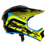 Helmet FORCE TIGER downhill black-fluo-blue