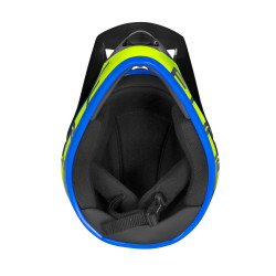 Casque FORCE TIGER downhill noir-fluo-bleu