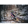 Casque FORCE TIGER downhill noir-fluo-bleu