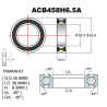 ROULEMENTS PREMIUM ACB458H6.5A Ø45.8X36.8X6.5X45X45