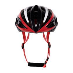 CAPACETE FORCE ROAD PRETO-VERMELHO-BRANCO