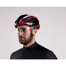 CASCO FORCE ROAD NEGRO-ROJO-BLANCO