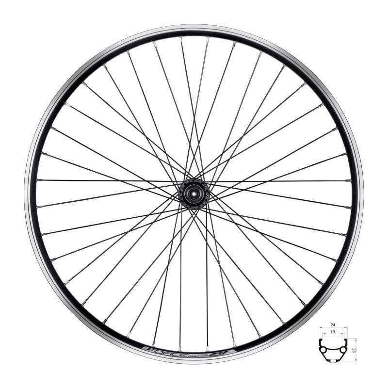 Roda traseira FORCE CLASSIC 559x19 "V" FHTX500 36sh Roda traseira FORCE CLASSIC 559x19 "V" FHTX500 36sh