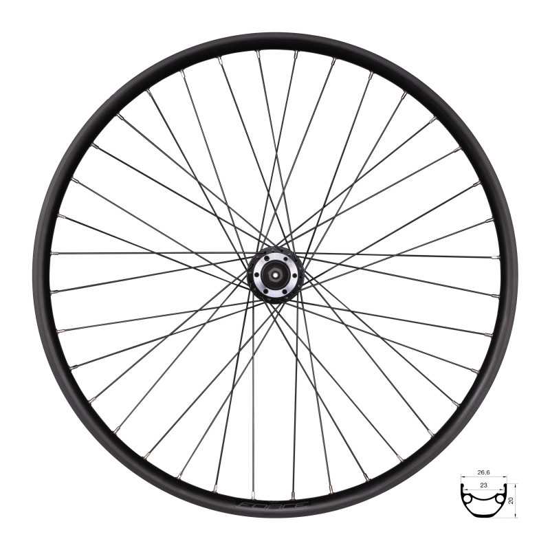 Rueda delantera FORCE XC DISC 559x23, F804336 6b32H Rueda delantera FORCE XC DISC 559x23, F804336 6b32H