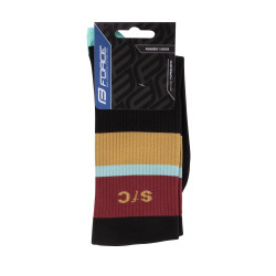 MEIAS FORCE STRIPE LONG PRETO