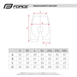 Calções FORCE COMFORT to waist with pad PRETO