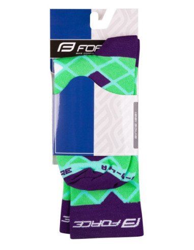  Meias de Compressão FORCE SQUARE VERDE