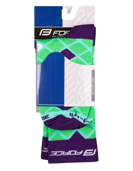  Meias de Compressão FORCE SQUARE VERDE