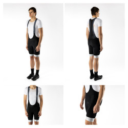 Shorts FORCE F STRIPE NOIR-BLANC