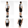 Shorts FORCE F STRIPE NOIR-BLANC