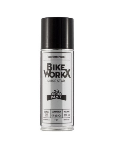 Spray BikeWorkx Shine Star MATT 200ml (caja 6 unidades x 200ml)