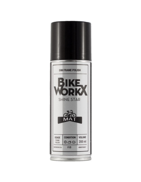 Spray BikeWorkx Shine Star MATT 200ml (caja 6 unidades x 200ml)
