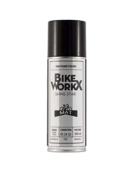 Spray BikeWorkx Shine Star MATT 200ml (caja 6 unidades x 200ml)